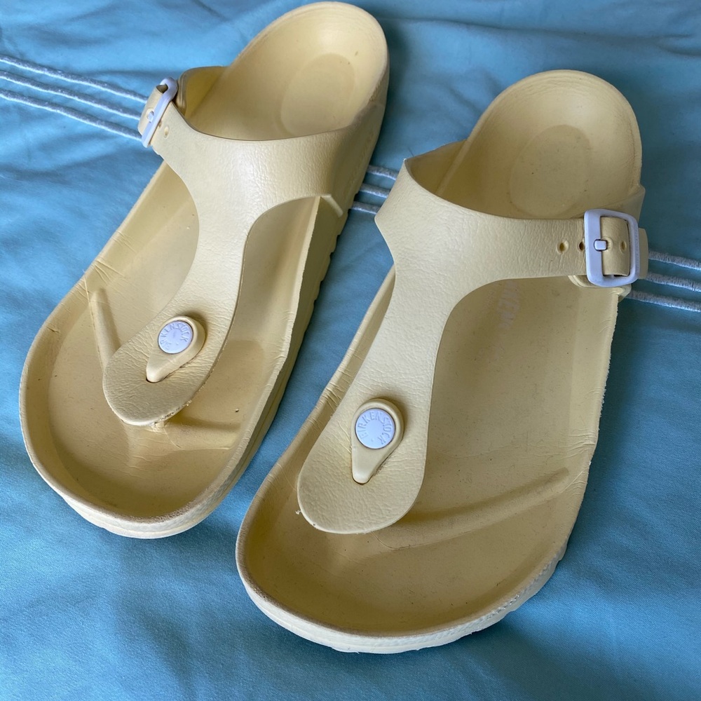 Yellow Birkenstock EVA Sandals